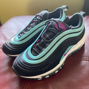 Nike Air Max 97 Grade School Black/Blue/Purple